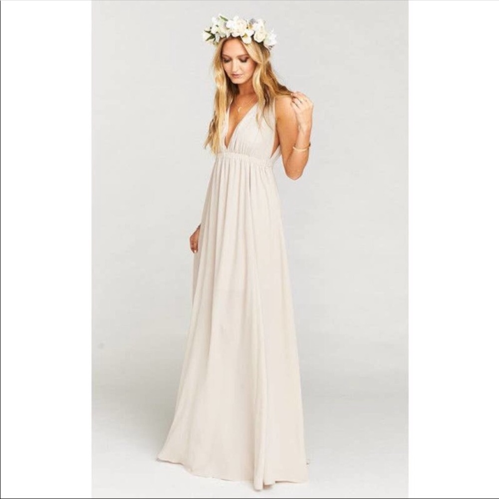 Show Me Your Mumu Ava Blush Maxi Dress